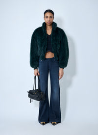 Balenciaga Balenciaga Women Faux Fur Bomber Jacket