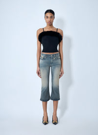 Balenciaga Women Faux Fur Strap Top
