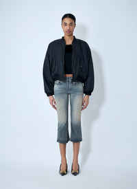 Balenciaga Women Zip-Front Bomber Jacket