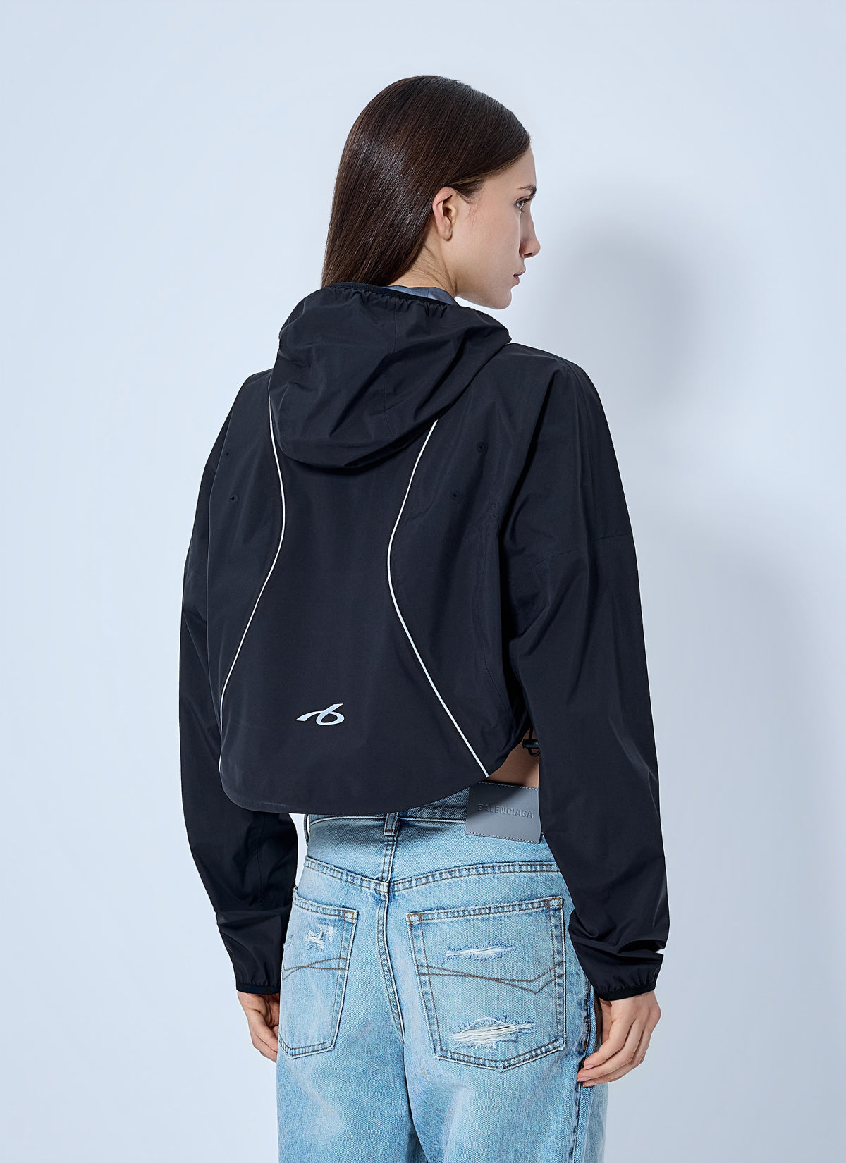 Balenciaga Balenciaga Women Cropped Hooded Jacket