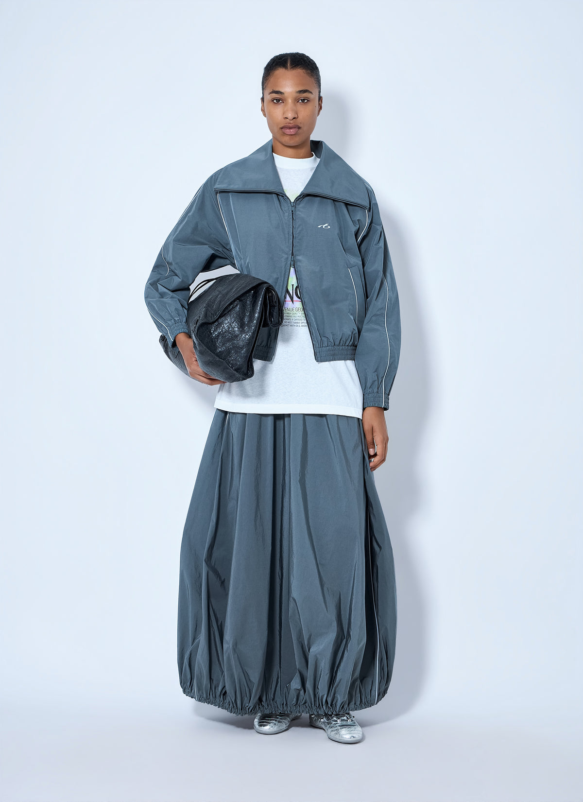 Balenciaga Women Balloon Tracksuit Maxi Skirt