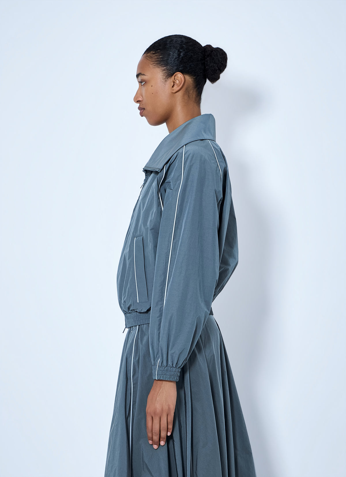 Balenciaga Women High Collar Tracksuit Jacket
