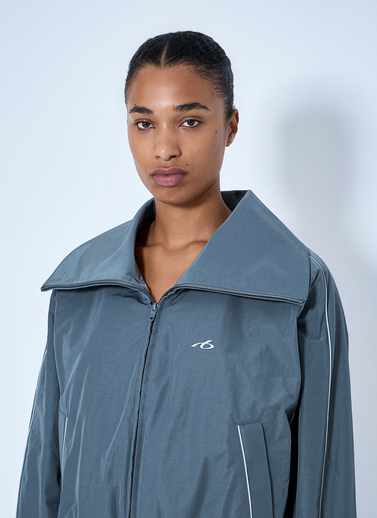 Balenciaga Women High Collar Tracksuit Jacket