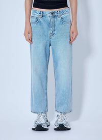 Balenciaga Balenciaga Women Straight-Leg Denim Jeans
