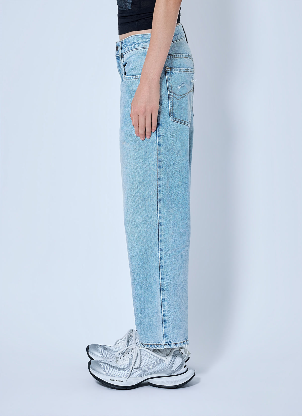 Balenciaga Balenciaga Women Straight-Leg Denim Jeans