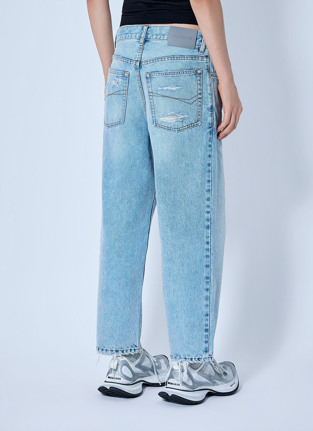 Balenciaga Balenciaga Women Straight-Leg Denim Jeans