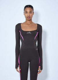 Balenciaga Balenciaga Women Long Sleeve Fitted Top