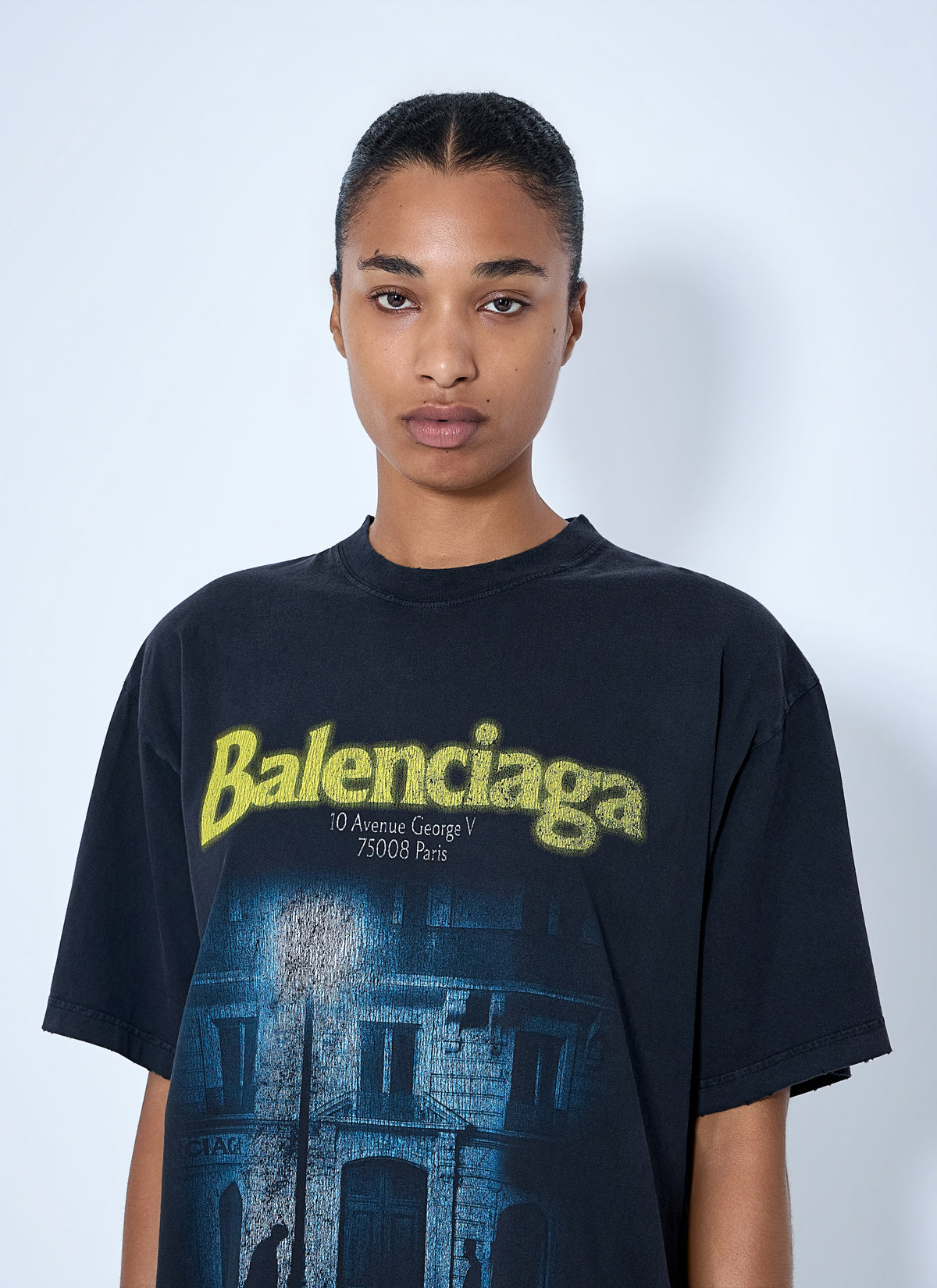Balenciaga Women The Address Medium Fit T-Shirt