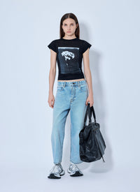 Balenciaga Balenciaga Women Graphic Print T-Shirt