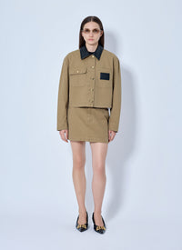 Balenciaga Women Cropped Workwear Jacket