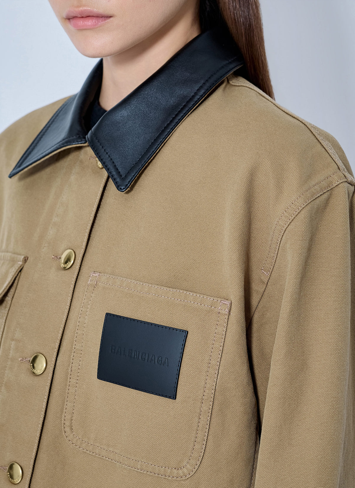Balenciaga Women Cropped Workwear Jacket