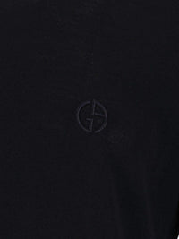 Giorgio Armani Men Crew Neck Wool Sweater