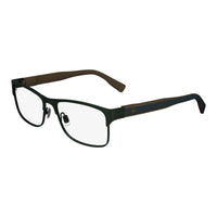 Lacoste Eyeglasses Rectangle Full Rim, Matte Grey Frame and Clear Demo Lens Lens L2294033