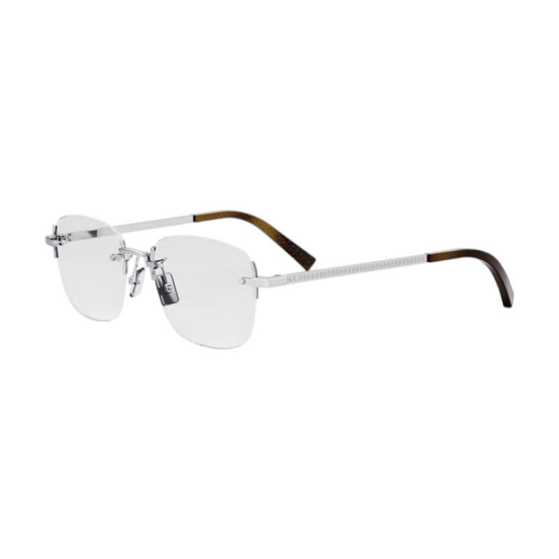 Dior Dior Eyeglasses Square Rimless, Silver Frame and Clear Demo Lenses Lens CDDIAMONDOS5UF000