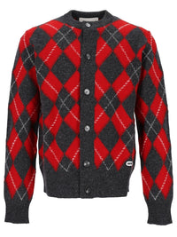 Ami Men Argyle Pattern Cardigan