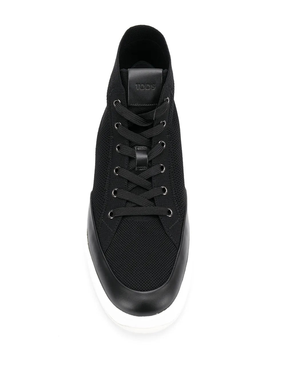 Tods Tod's Mesh and Leather Lace-Up High-Top Sneakers