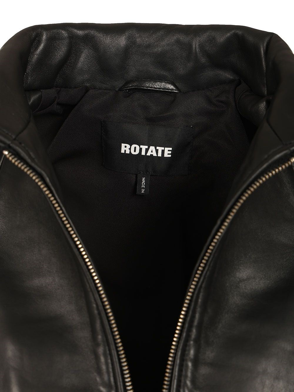Rotate Women Boxy Leather Jacket