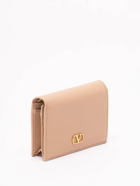 Valentino Garavani Women Vlogo Signature Grainy Calfskin Wallet