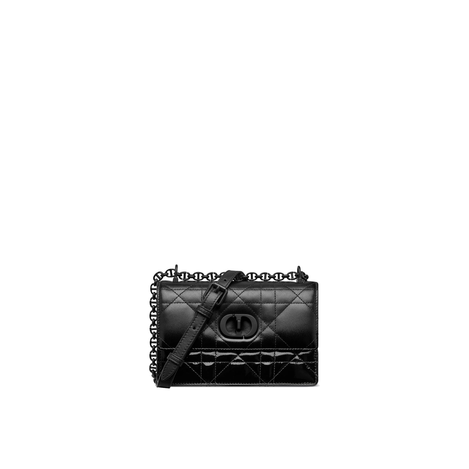 DIOR Dior Caro Patent And Matte Shoulder Bag Women