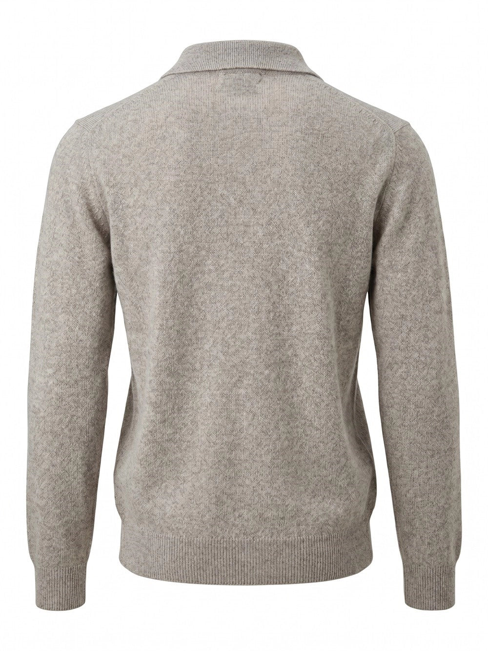 Brunello Cucinelli Men Mouliné Cashmere Knit Polo
