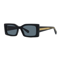 Stella McCartney Stella McCartney Sunglasses Rectangle Full Rim, Black Frame and Grey Lens SC40065I01A