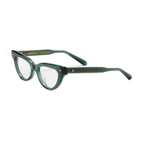 Valentino Eyeglasses Cat Eye Full Rim, Shiny Black Frame and Clear Demo Lens Lens VLX-124A