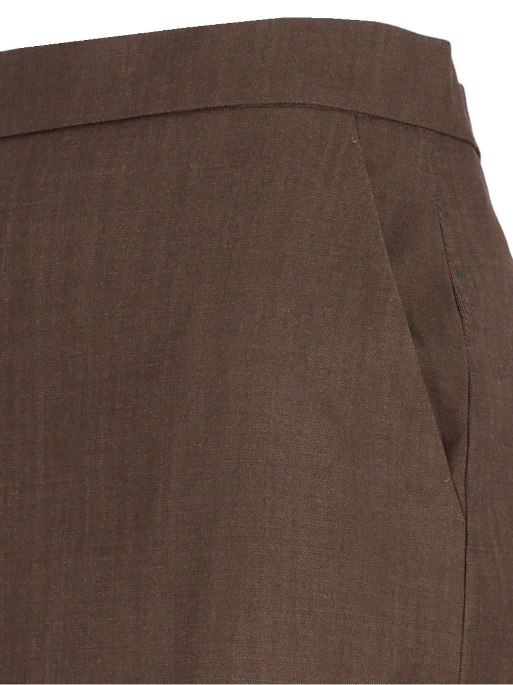 Max Mara Women Wool Gabardine Pencil Skirt