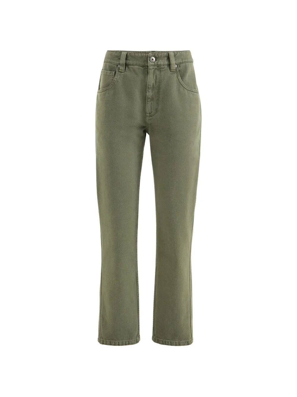 Brunello Cucinelli Women Straight Pants With Shiny Bartack