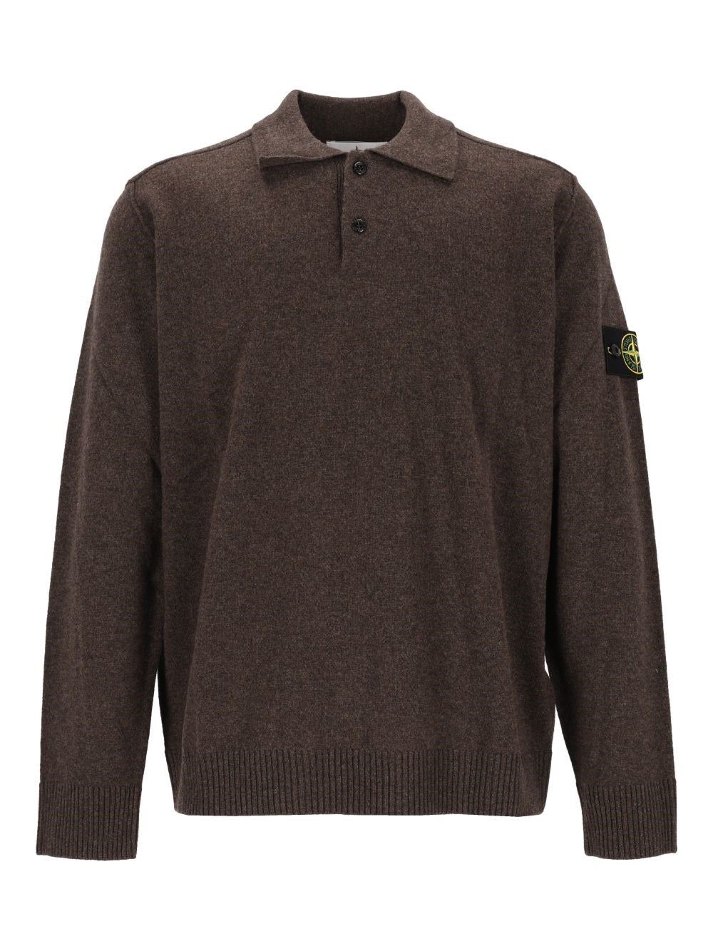 Stone Island Men Rws Geelong Lightweight Wool Polo Sweater