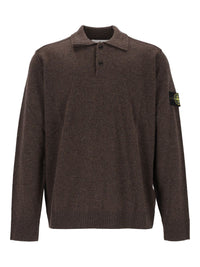 Stone Island Men Rws Geelong Lightweight Wool Polo Sweater