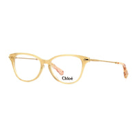 Chloe Eyeglasses Rectangle Full Rim, Sand Frame and Clear Demo Lenses Lens CE2736279