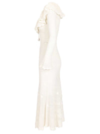 Self-portrait Self-Portrait Women White Midi Dress