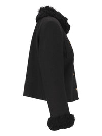 Celine Women Chasseur Jacket In Viscose And Natté Wool