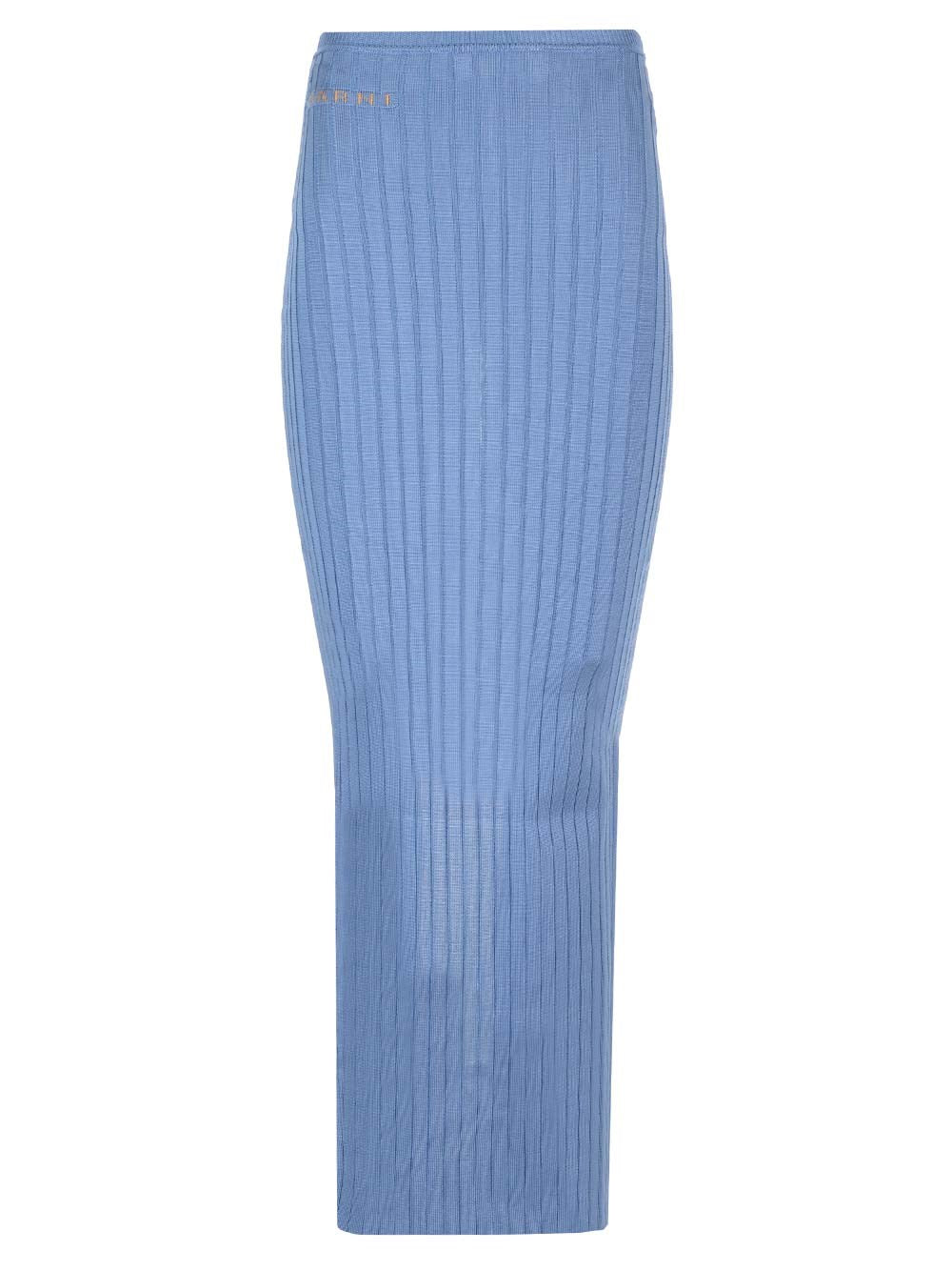 Marni Women Long Celestial Ribbed Skirt