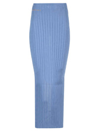 Marni Women Long Celestial Ribbed Skirt