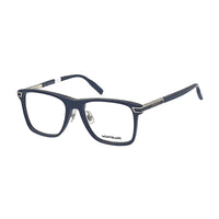 Montblanc Montblanc Eyeglasses Square Full Rim, Blue Frame and Clear Demo Lenses Lens MB0042O003
