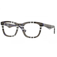 Burberry Eyeglasses Square Full Rim, Check Lichen Frame and Clear Demo Lenses Lens BE24174147