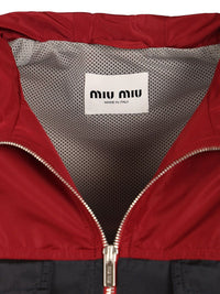 Miu Miu Women Blouson In Technical Canvas