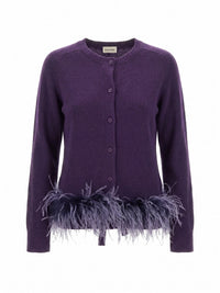 P.a.r.o.s.h. P.A.R.O.S.H. Women Cardigan With Feathers