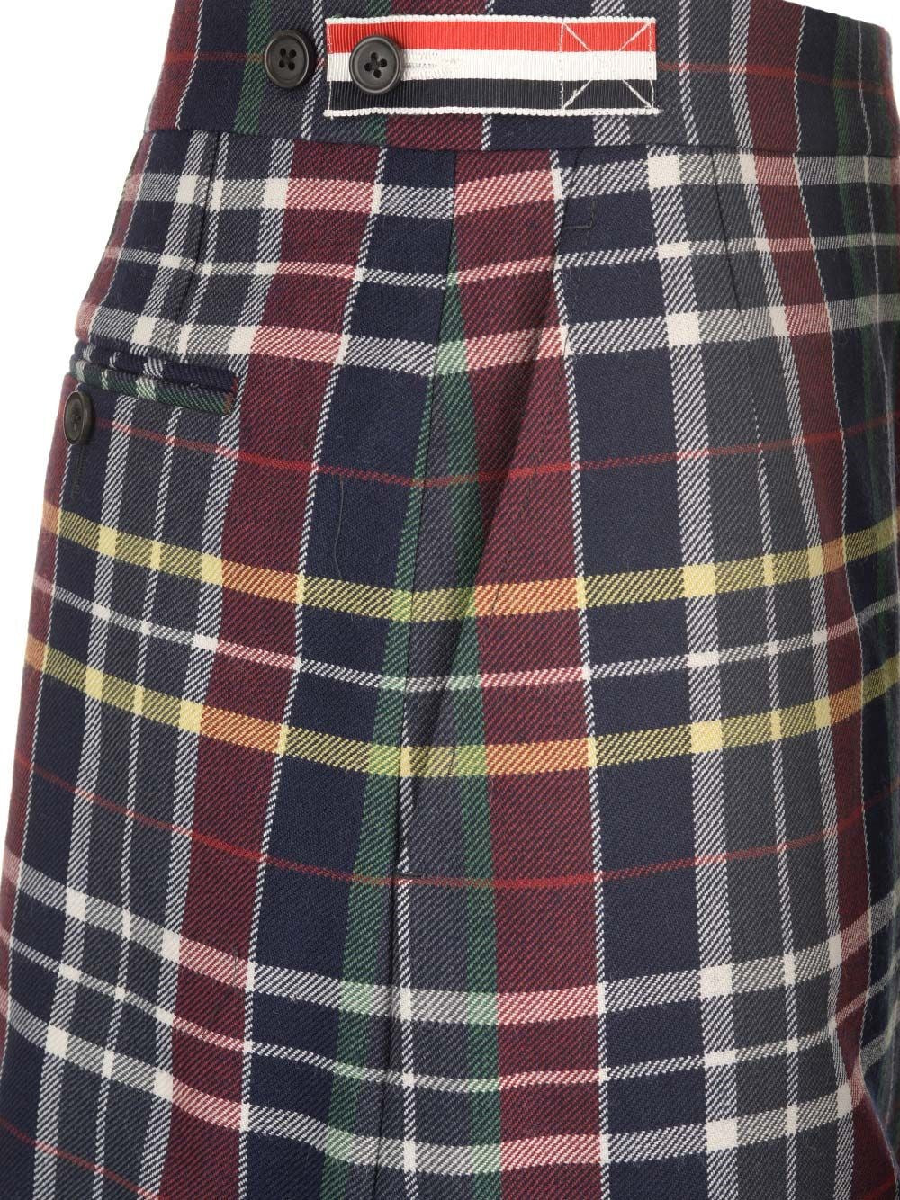 Thom Browne Women Tartan Mini Skirt