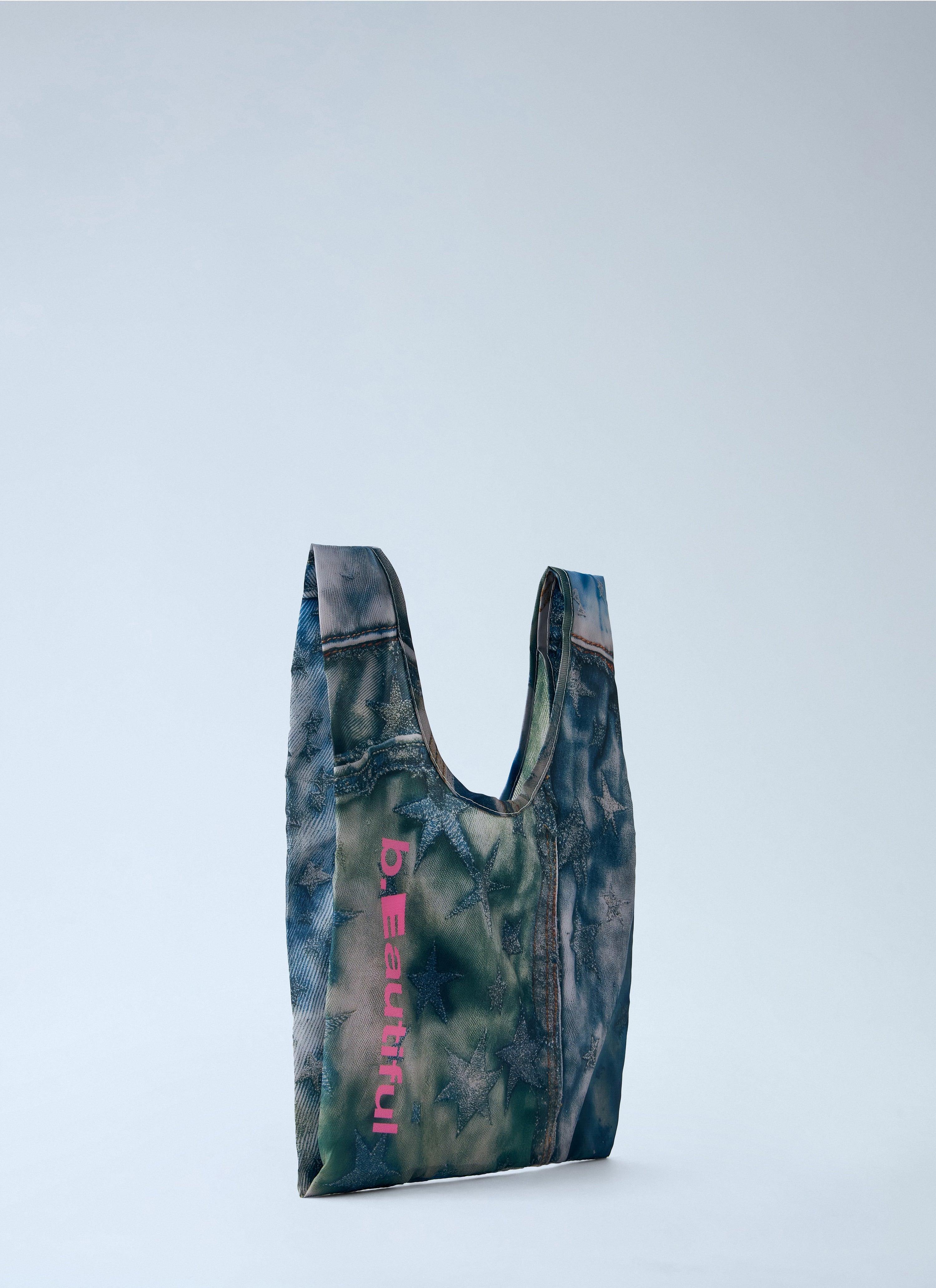 b.Eautiful B.Eautiful Men Star Denim Reusable Mini Bag