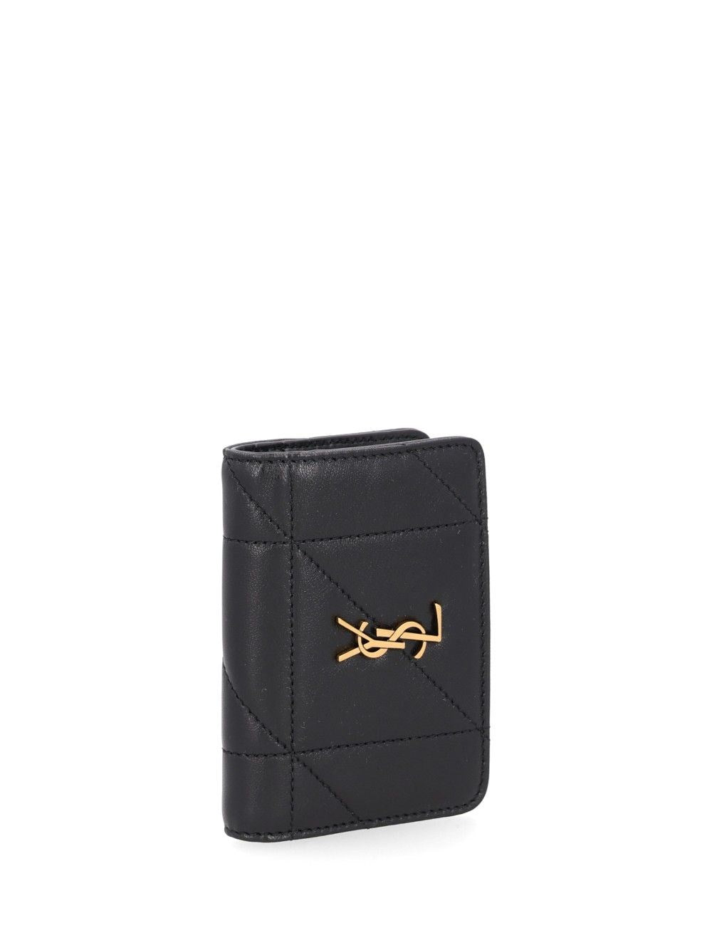 Saint Laurent Saint Laurent Women Quilted Leather Wallet With Monogram