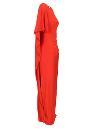 Stella Mccartney Women Asymmetrical Cape Maxi Dress