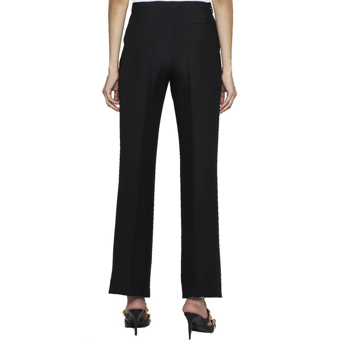 Valentino Wool And Silk Trousers Women