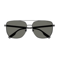 Montblanc Sunglasses Square Full Rim, Grey Frame and Grey Lens MB0184SK002