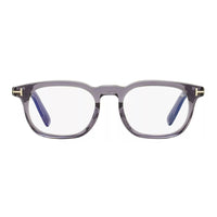 Tom Ford Eyeglasses Square Full Rim, Black Horn Frame and Clear Blue Light Block Lens FT5930-D-B063
