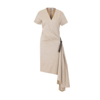 Loewe Women Belted Silk And Cotton Dress