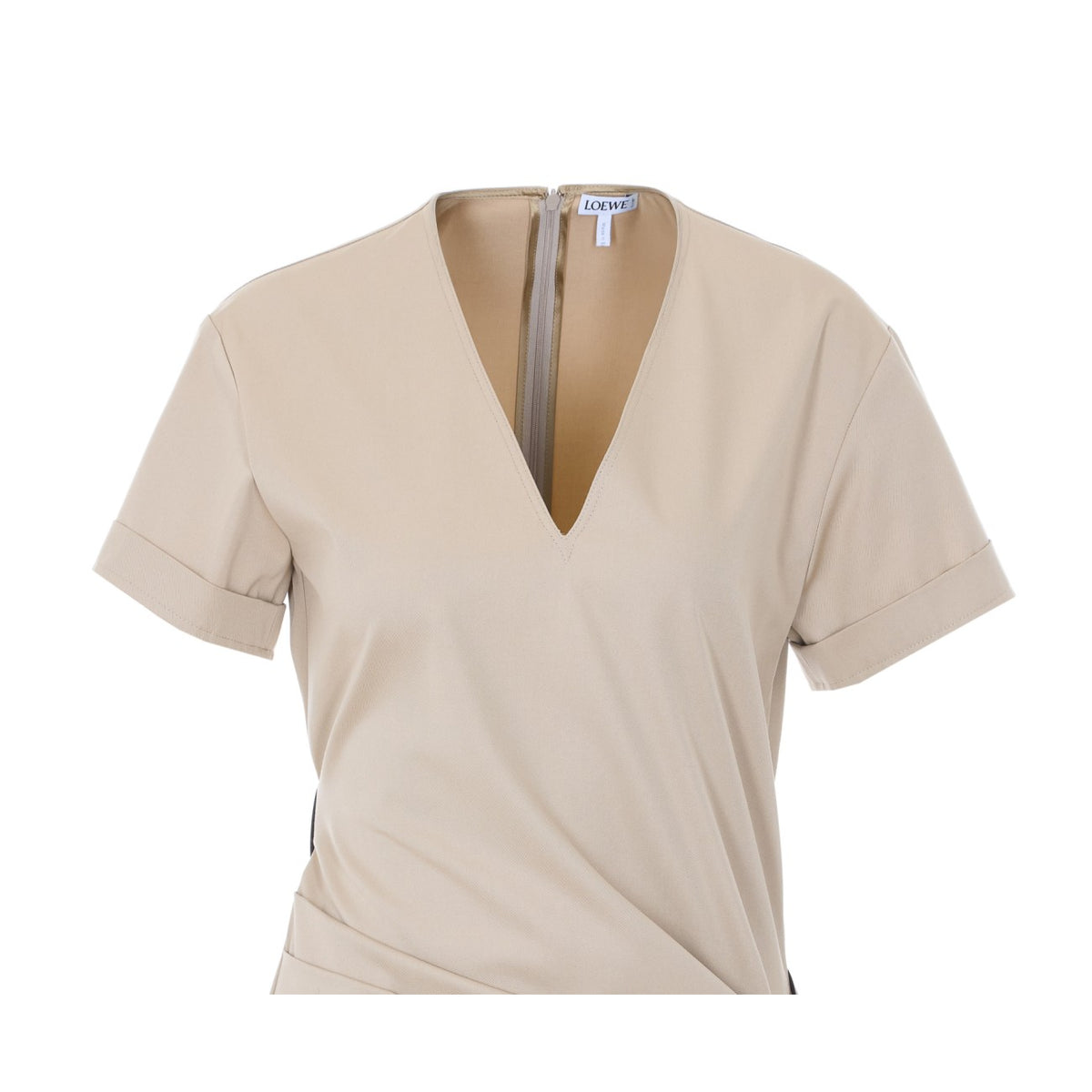 Loewe Women Belted Silk And Cotton Dress