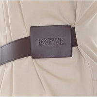 Loewe Women Belted Silk And Cotton Dress