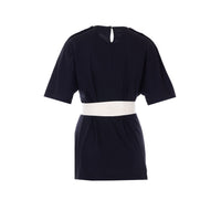Lanvin Women Belted Tshirt In Cotton And Silk